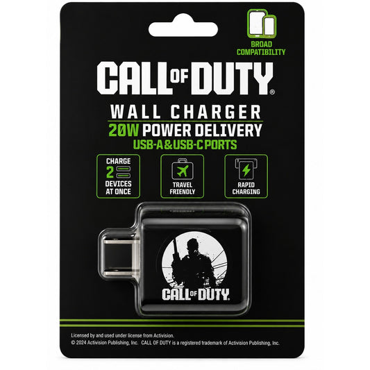 CANDY 20W WALL CHARGER - EWALCOD-12-ST - CALL OF DUTY ( 1107993) (MSRP $59.99)