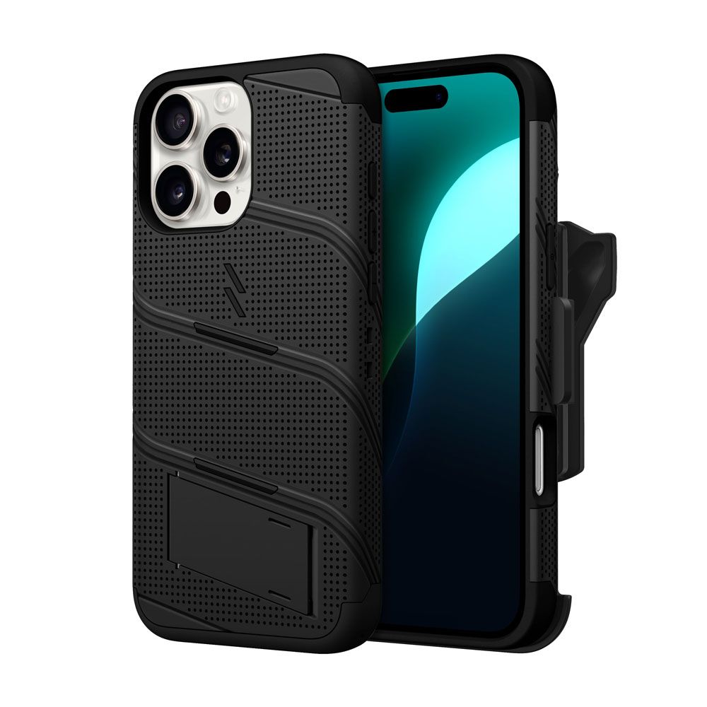 ZIZO - BOLT Bundle Case for Apple iPhone 16 Pro - Black (1107330)