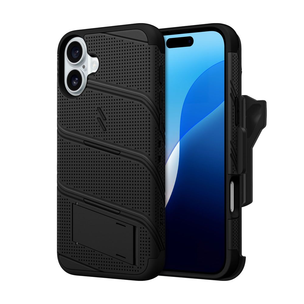 ZIZO - BOLT Bundle Case for Apple iPhone 16 Plus - Black (1107334)