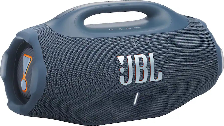 JBL Boombox 4, Portable Bluetooth Speaker, JBL Pro Sound with AI Sound Boost, IP68 Waterproof/Dustproof, Up to 34H Playtime, Auracast Multi-Speaker Connection, Two Bass Boost Settings. Blue (1108085) (MSRP $699.99)