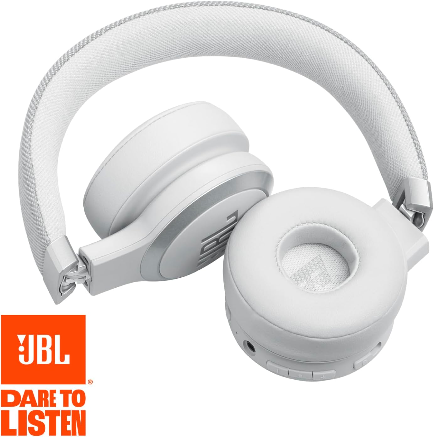 JBL Live 670NC - Wireless On-Ear Headphones with True Adaptive Noise Cancelling - White (1103160) (MSRP $149.99)