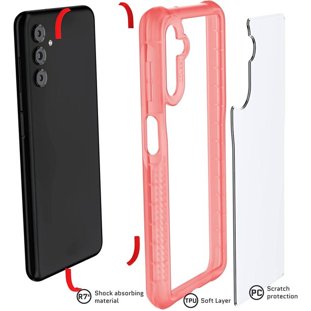 Galaxy A13 5G Ghostek Protective Crystal Clear Silicone COVERT Case - Pink (1103749)