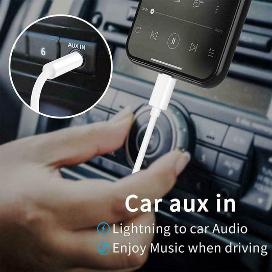 3.5mm AUX Audio Car Adapter Auxiliary Cable Cord For iPhone ( 1108039) (MSRP $29.99)