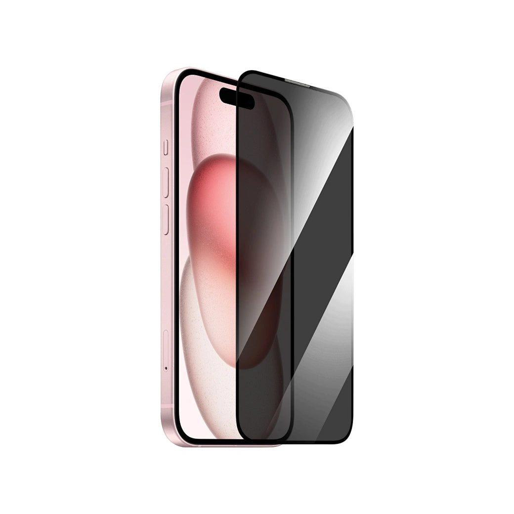 WiWU Anti-spy tempered glass for iPhone16 Pro Full cover Privacy protection Easy to install without bubble Smooth& Anti-fingerprint - Privacy (1107302)