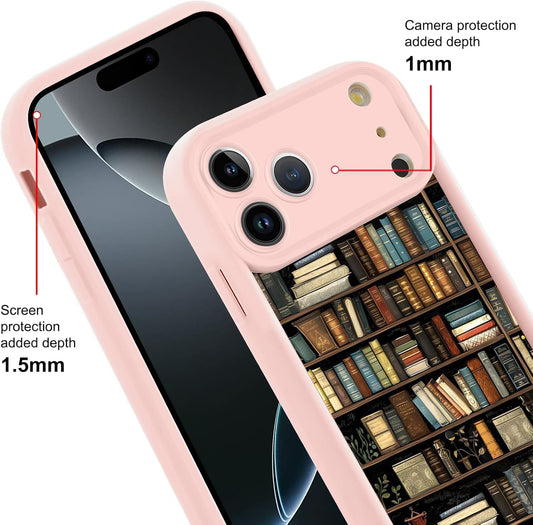 Bookcase 2D Cell Phone Case, Fantasy Bookish Bookshelf iPhone 17 Pro Max Case, Trendy Gift ( 1107977) (MSRP $39.99)
