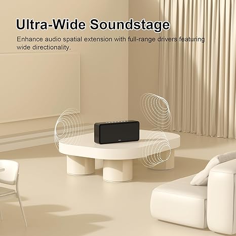 DOSS SoundBox XL Bluetooth Speaker with Subwoofer, 32W Loud Sound with Booming Bass, Dual DSP Technologies, 10H Playtime, USB-C, TWS, 2.1 Audio Channel for Home, Indoor and Office - Upgraded (1103053) (MSRP 99.99)