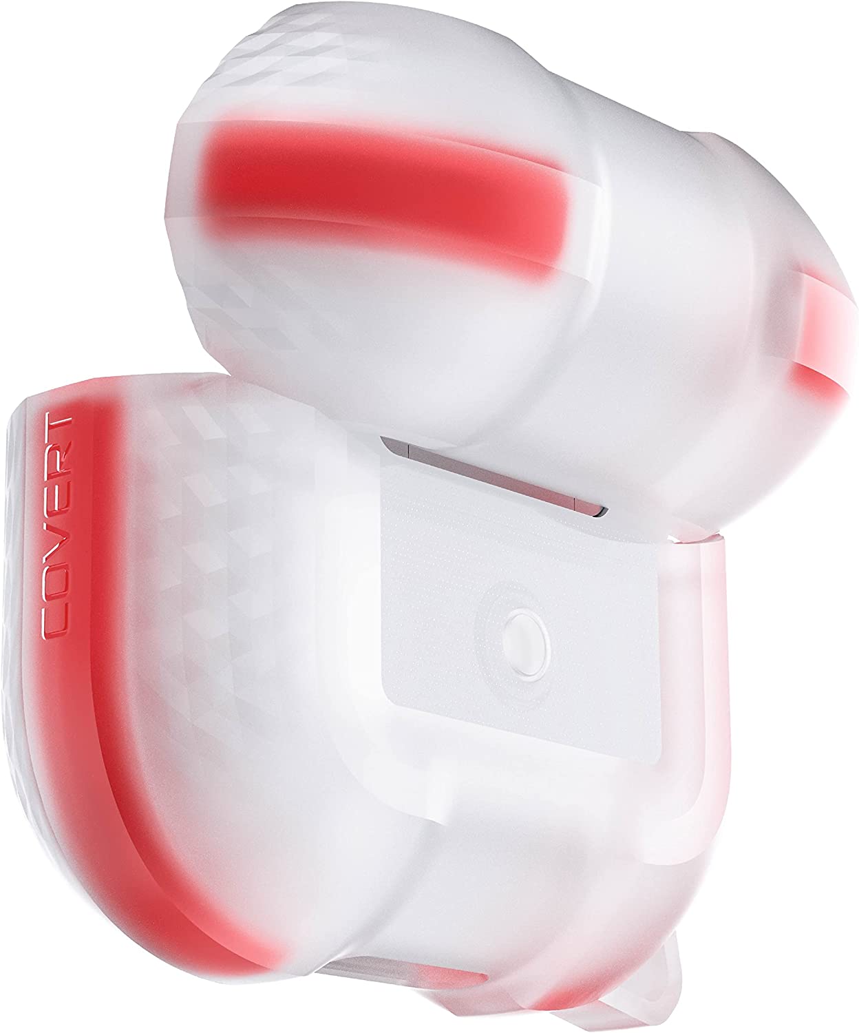 Ghostek COVERT AirPods 3 Case Clear Protective Silicone Cover with Keychain Premium Slim Design with Heavy Duty Protection Wireless Charging Compatible Designed for 2021 Apple AirPod (3rd Gen) - (Clear) (1103937)