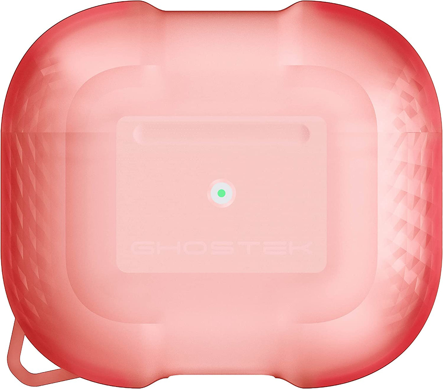 Ghostek COVERT AirPods 3 Case Clear Protective Silicone Cover with Keychain Premium Slim Design with Heavy Duty Protection Wireless Charging Compatible Designed for 2021 Apple AirPod (3rd Gen) - (Pink) (1103938)