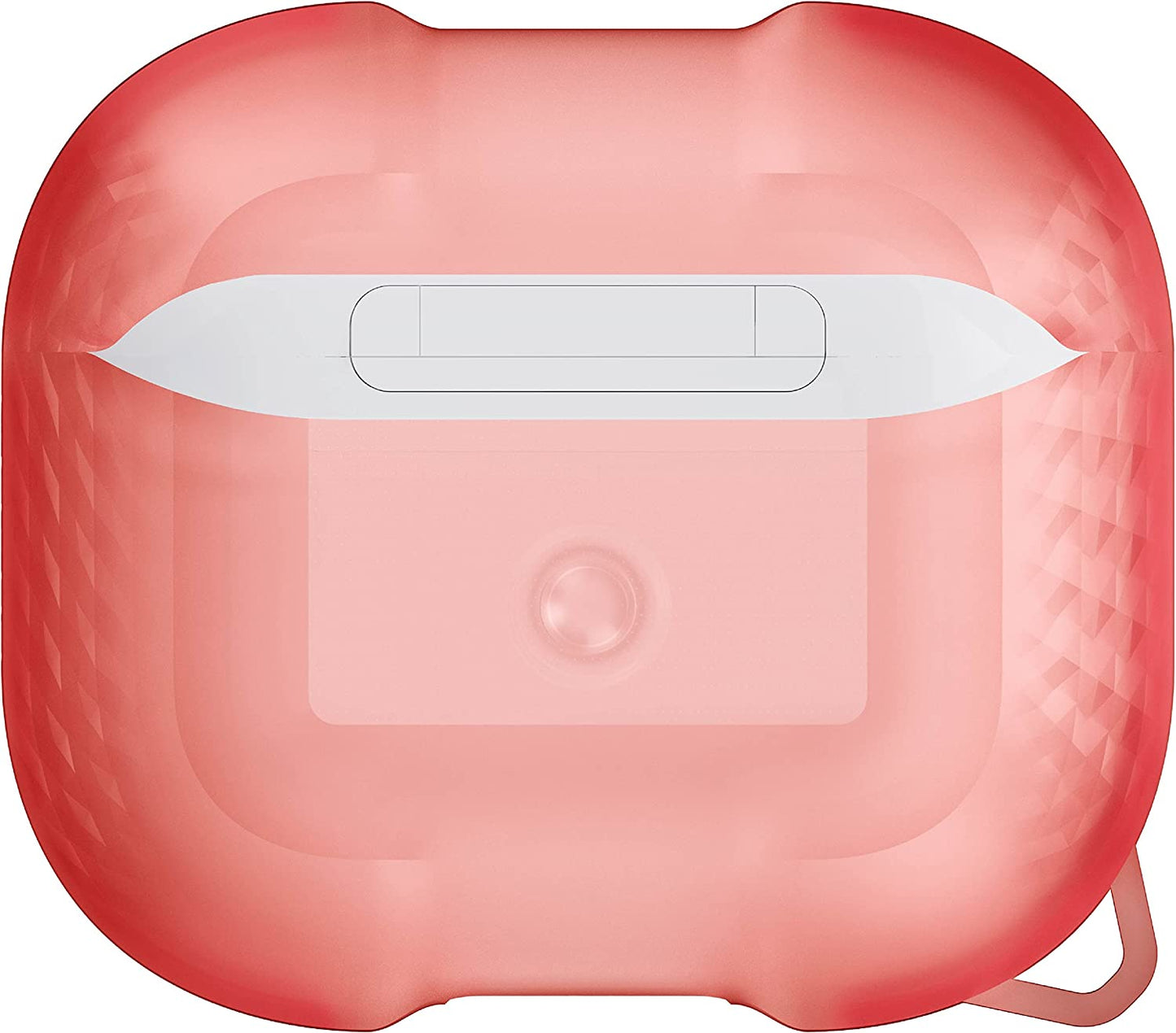 Ghostek COVERT AirPods 3 Case Clear Protective Silicone Cover with Keychain Premium Slim Design with Heavy Duty Protection Wireless Charging Compatible Designed for 2021 Apple AirPod (3rd Gen) - (Pink) (1103938)