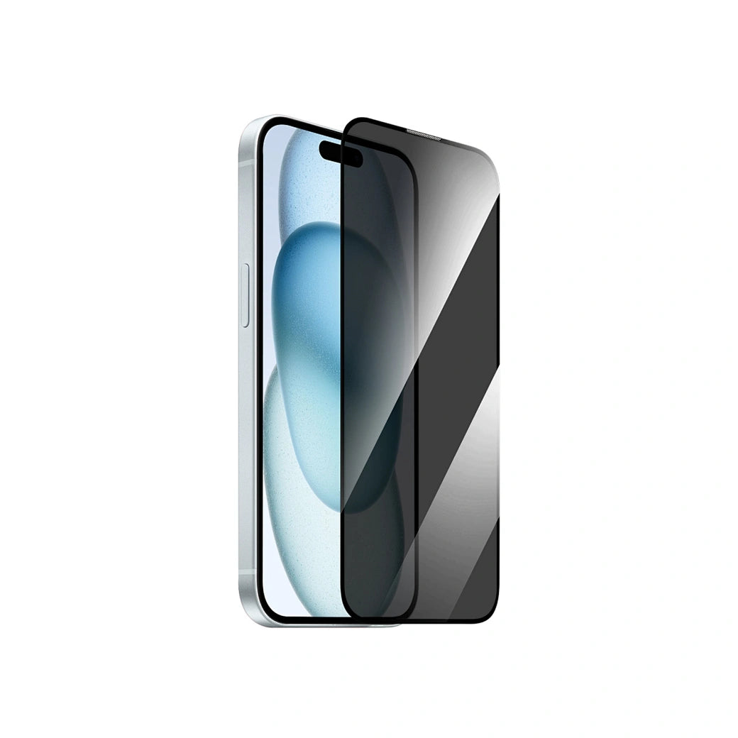 WiWU Anti-spy tempered glass for iPhone16 Pro Full cover Privacy protection Easy to install without bubble Smooth& Anti-fingerprint - Privacy (1107302)