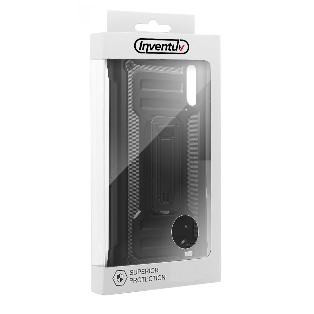 SAMSUNG A10E KICKSTAND CASE - BLACK (4132)