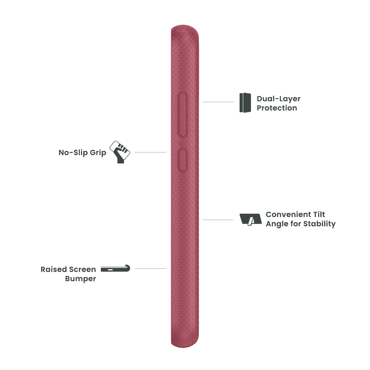 QUIKCELL Cricket Debut Smart GRAND ADVOCATE Dual-Layer Kickstand Case DESERT PINK (1104901)