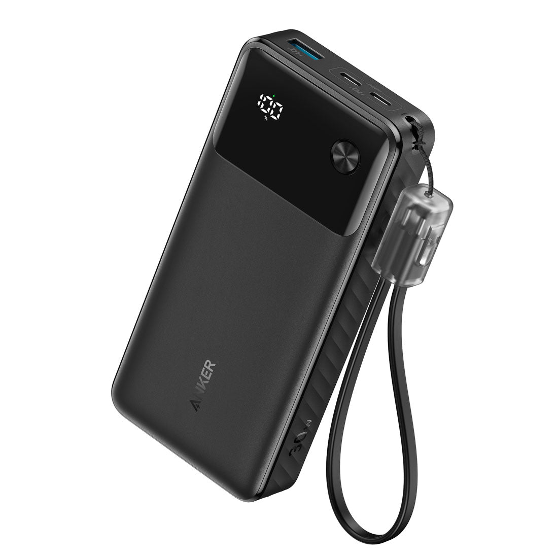ANKER POWERCORE 20K MAH 30W POWER BANK W/ USB-C CABLE - BLACK (1108245) (MSRP $69.99)