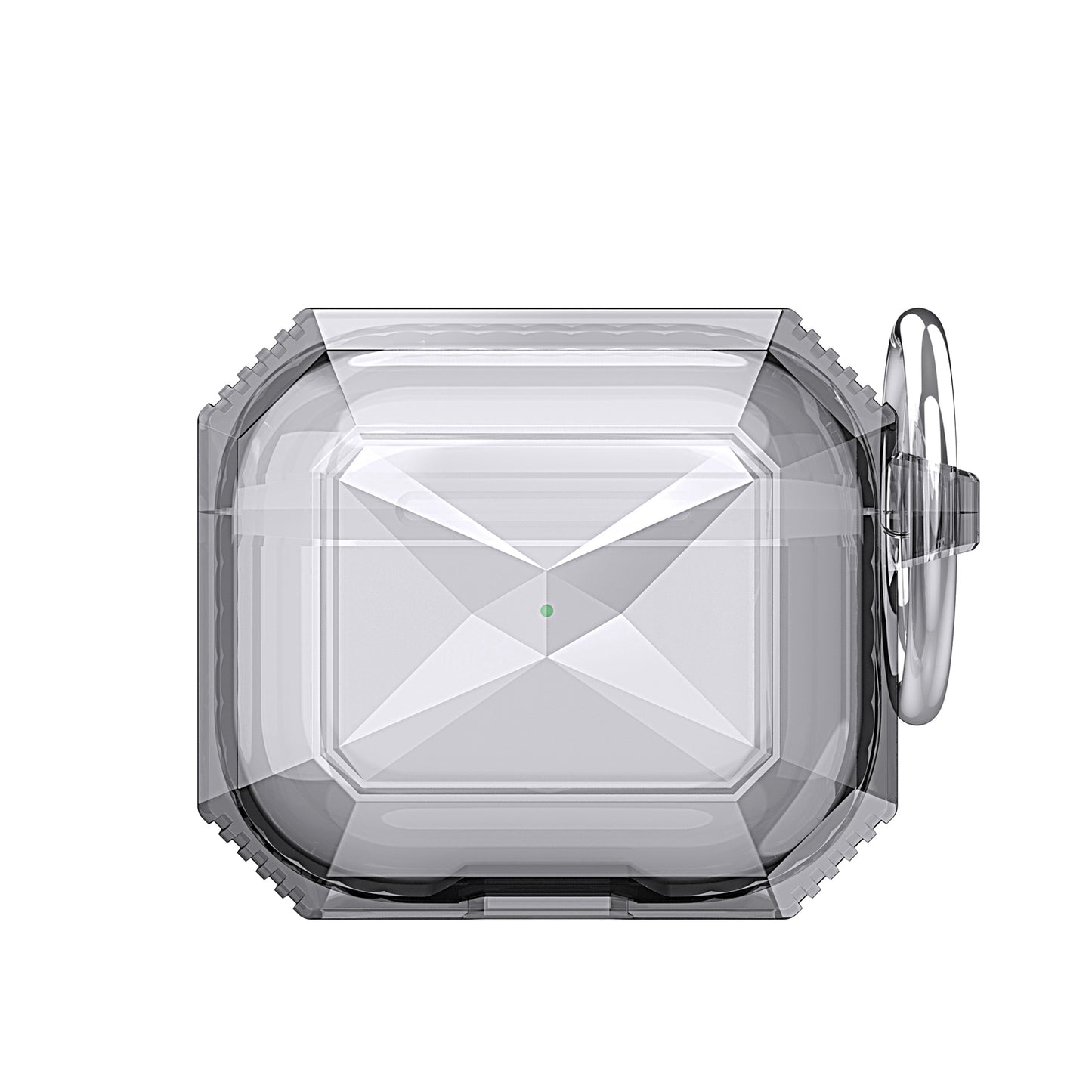 AirPods 3 3mm Thick Transparent TPU with Colored Edge Case Cover - Black (1103900)
