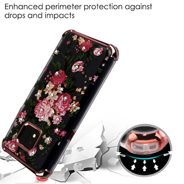 Samsung Galaxy J2 Pure / J2 Core / J2 Diamante Klarion Candy Skin Cover - Electroplating Rose Gold (753)