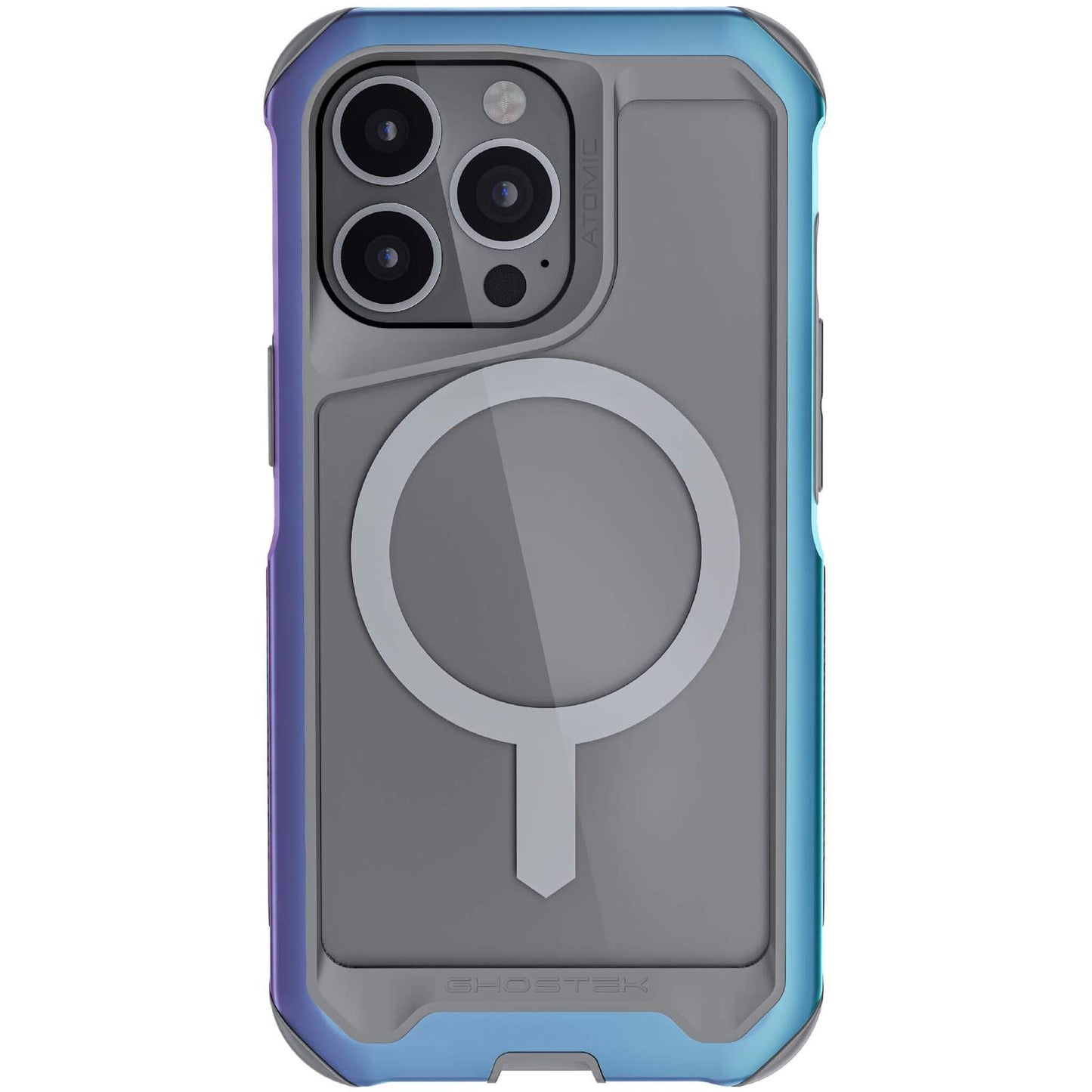 iPhone 13 Pro - ATOMIC Slim Metal Case with MagSafe - Black/Blue (1102209)