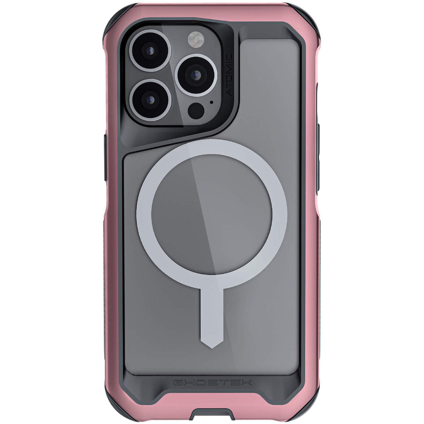 iPhone 13 Pro Max - ATOMIC Slim Metal Case with MagSafe - Black/Pink (1102210)
