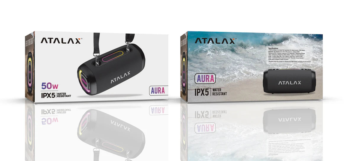ATALAX AURA WIRELESS SPEAKER BLACK (1103025)