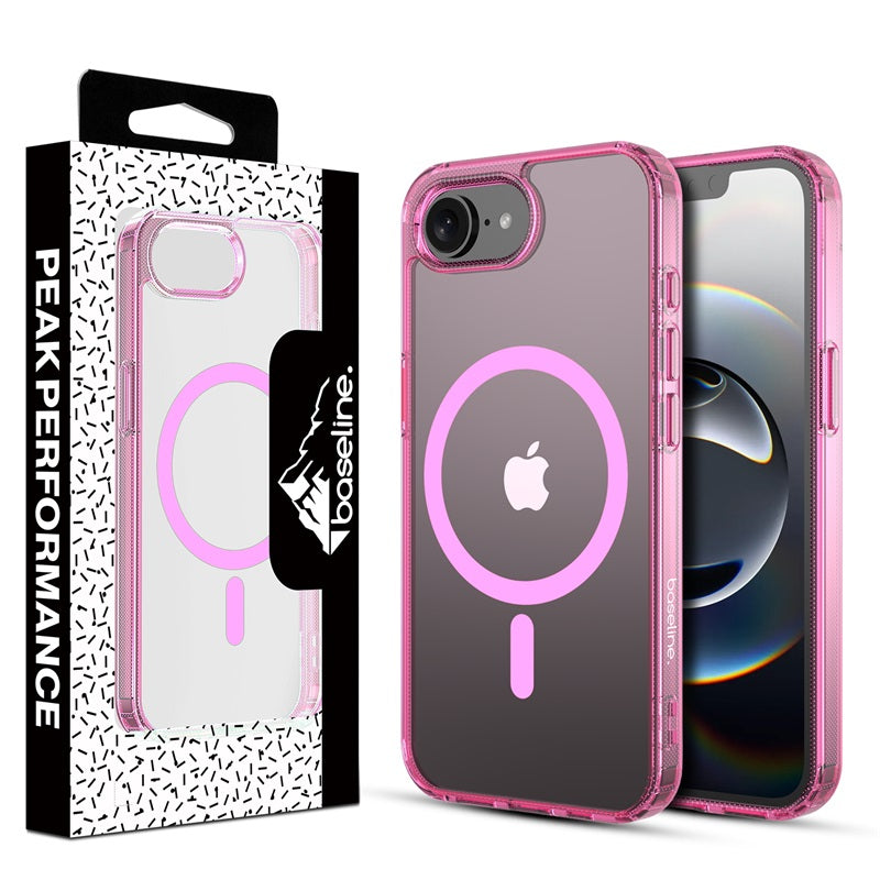 baseline Clear Series w/ MagSafe Case for Apple iPhone 16e - Transparent Pink ( 1103462) (MSRP $39.99)