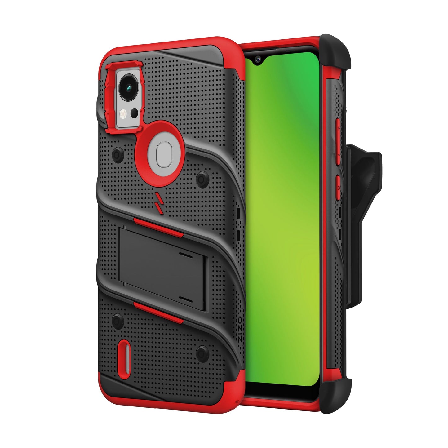 ZIZO BOLT BUNDLE CRICKET ICON 5 CASE WITH TEMPERED GLASS - RED (1106046)