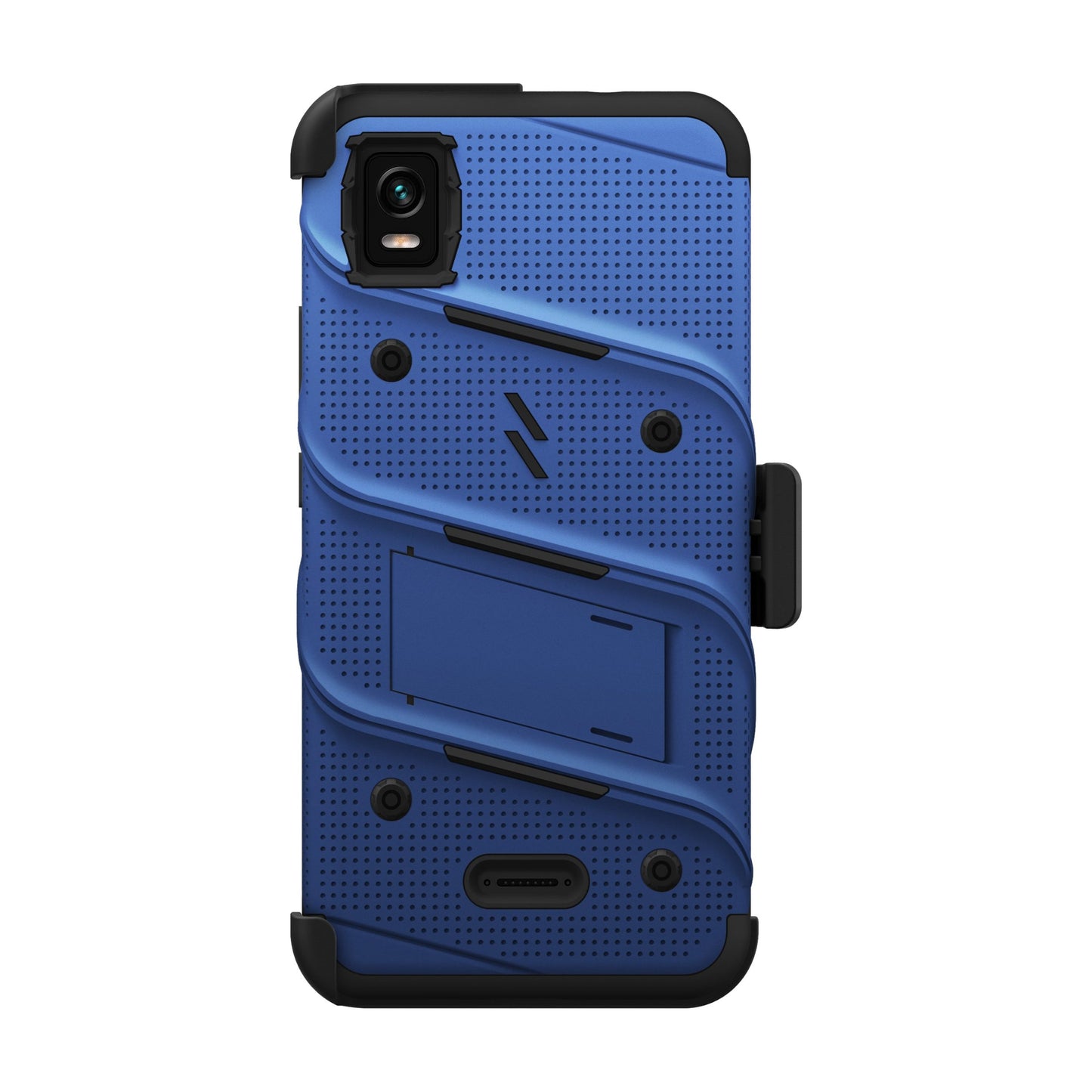 CRICKET VISION PLUS ZIZO BOLT BUNDLE CASE WITH TEMPERED GLASS - BLUE (1103866)
