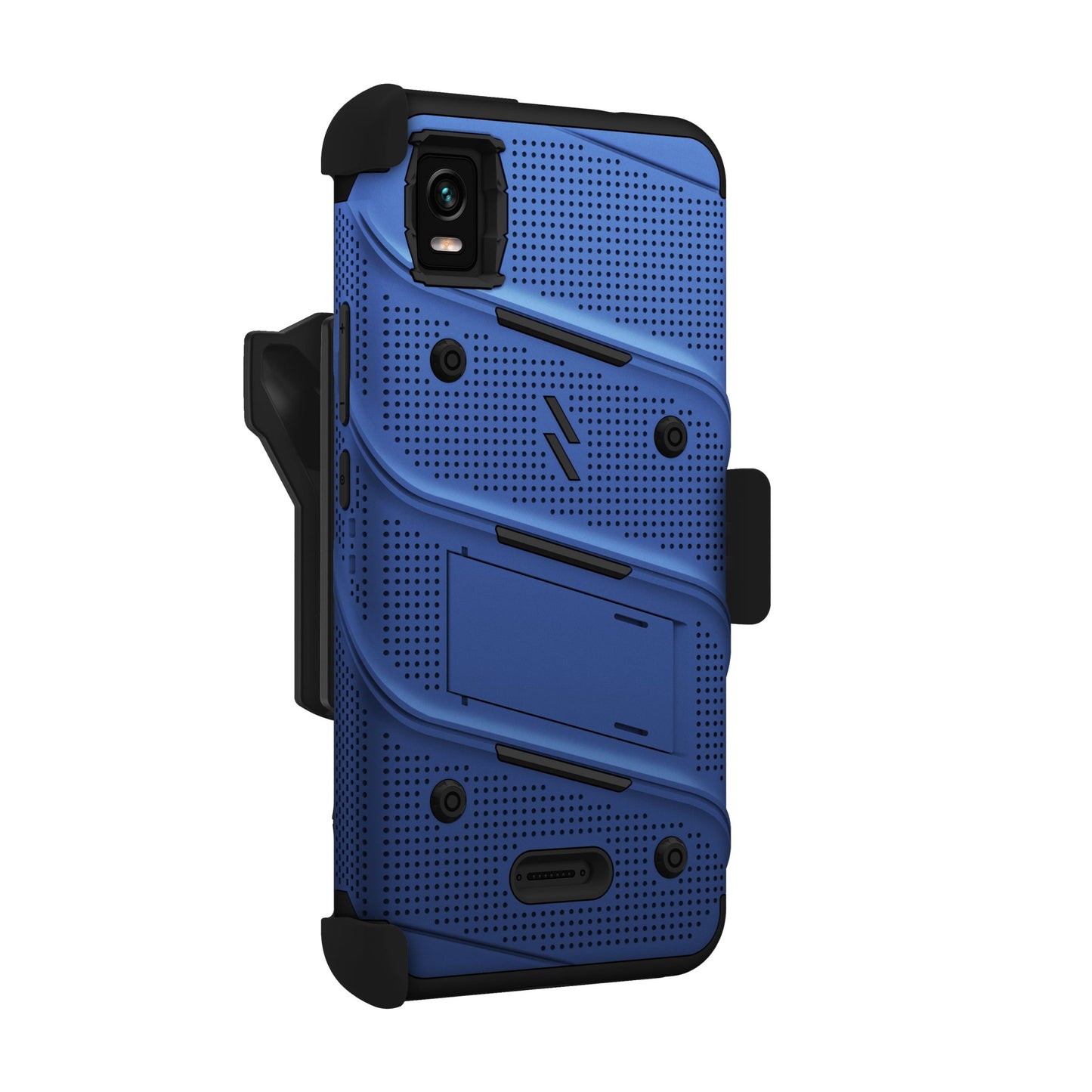 CRICKET VISION PLUS ZIZO BOLT BUNDLE CASE WITH TEMPERED GLASS - BLUE (1103866)