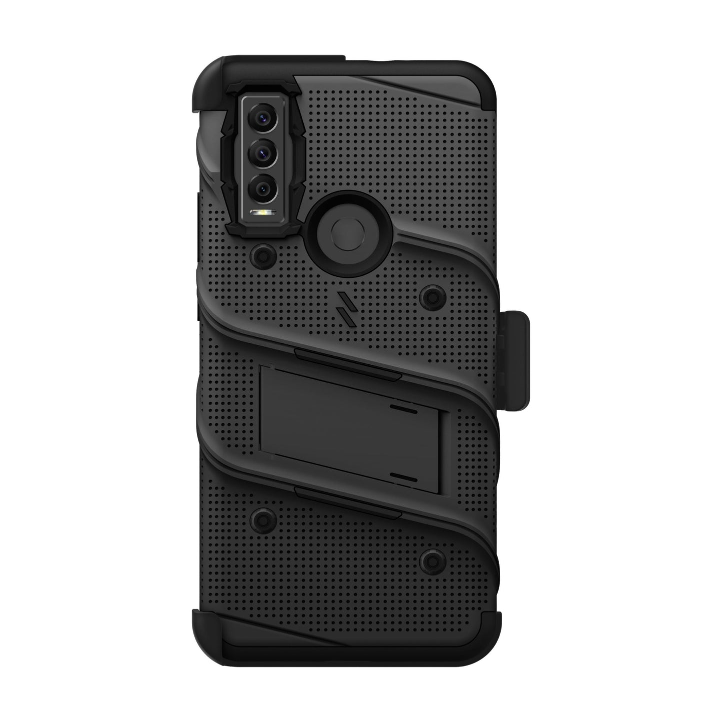 CRICKET OVATION 3 ZIZO BOLT BUNDLE CASE WITH TEMPERED GLASS - BLACK (1105318)