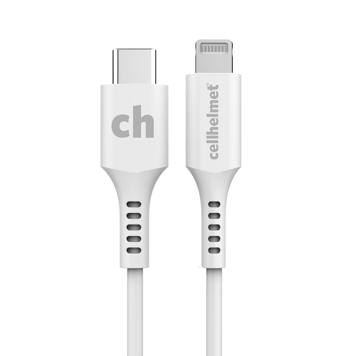 Cellhelmet Lightning Charge Cable Type C for Apple - 1ft Round ( 1103728) (MSRP $39.99)