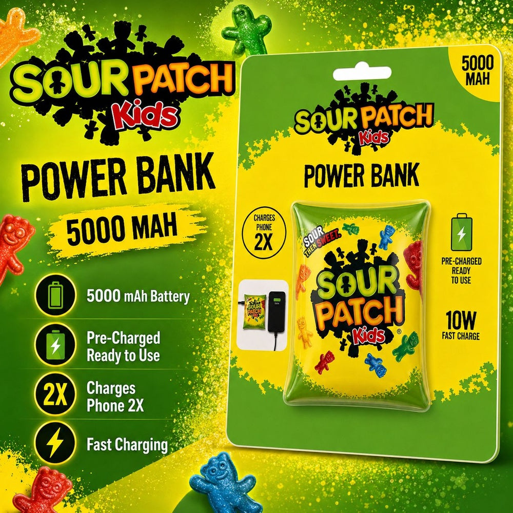 CANDY POWERBANK 5000 MAH - EPBSP-12-ST - Sour Patch Kids ( 1108001) (MSRP $69.99)