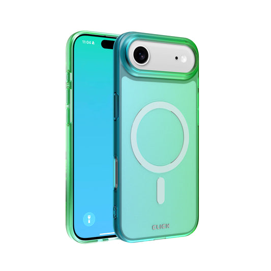 CLICK Clear Ombre MagSafe Series iPhone Air Case - Green Blue ( 1103494) (MSRP $59.99)