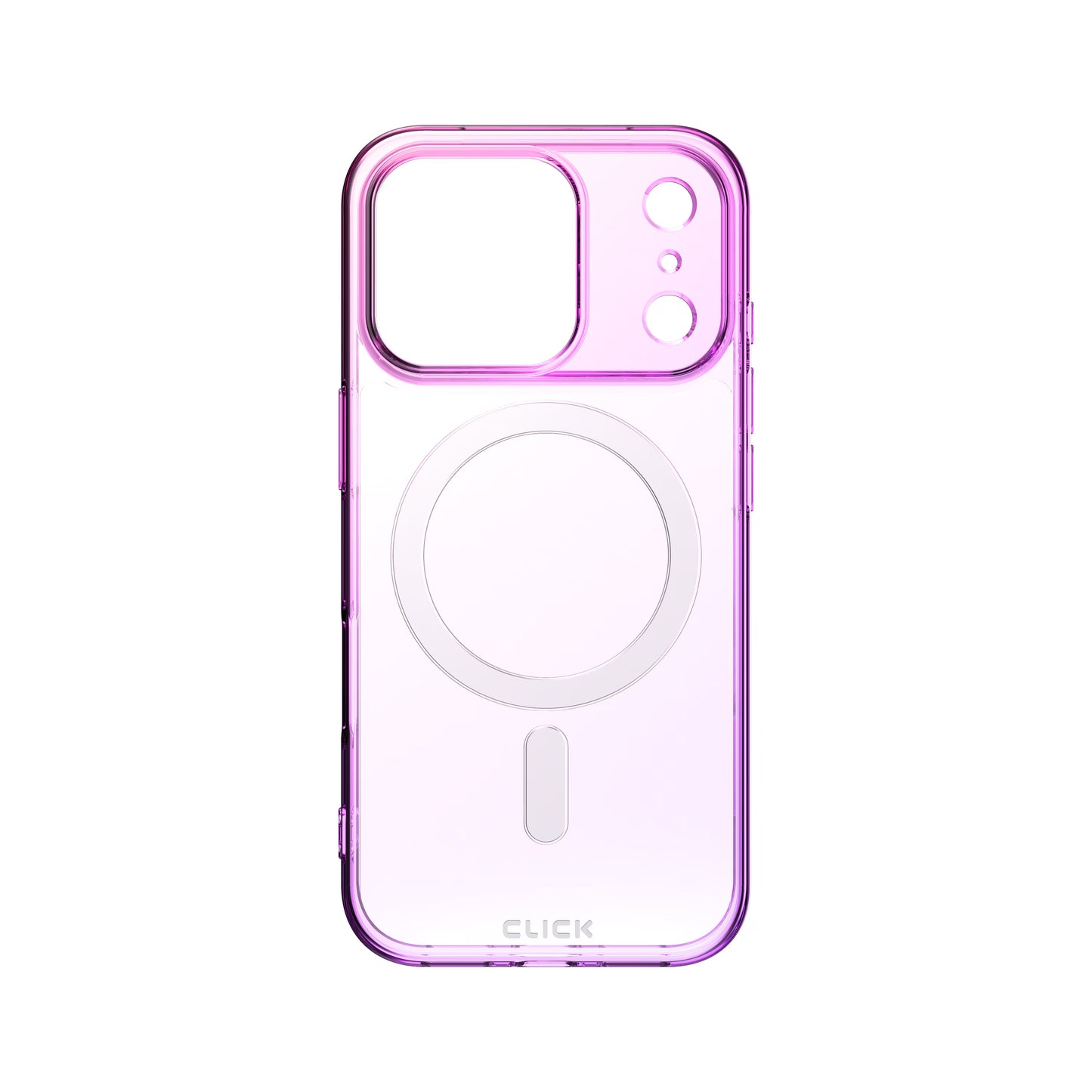 CLICK Clear Ombre MagSafe Series iPhone 17 Pro Max Case - Pink Purple ( 1103499) (MSRP $59.99)