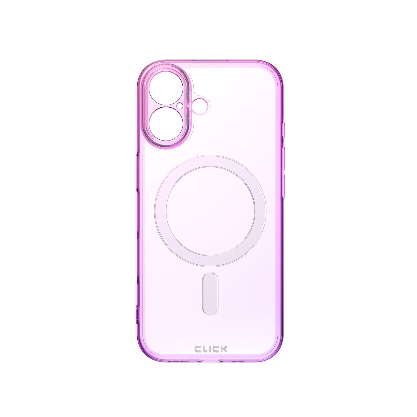 CLICK Clear Ombre MagSafe Series iPhone 17 Case - Pink Purple ( 1103490) (MSRP $59.99)
