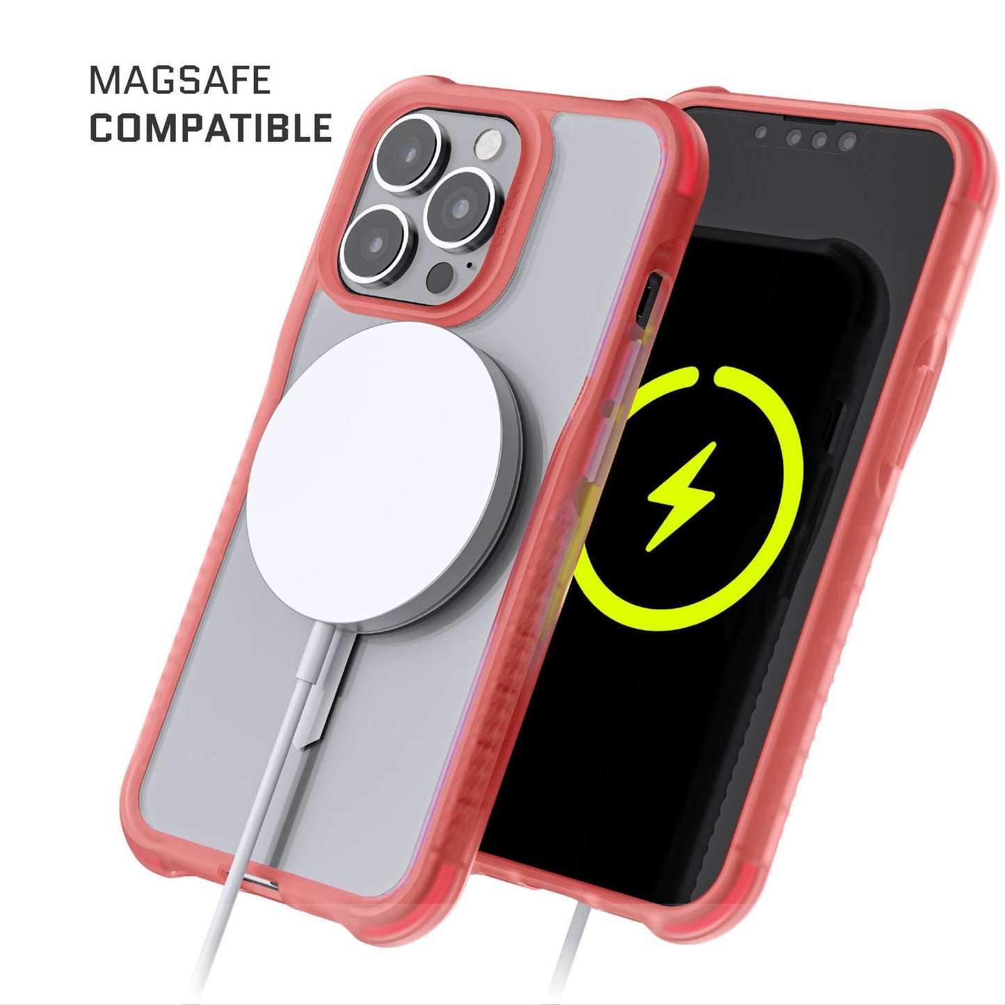 iPhone 13 Pro - COVERT Clear Case with MagSafe - Pink (1102215)