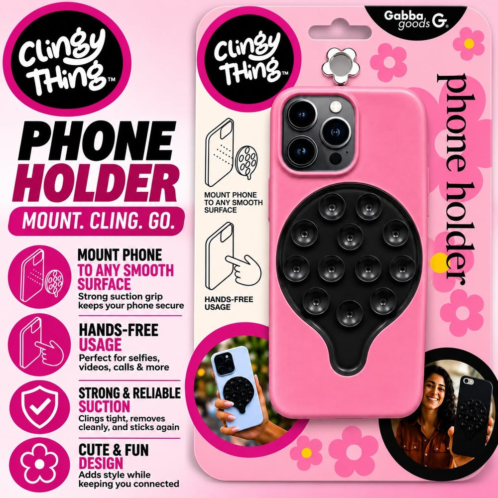 MAGNETIC SUCTION PHONE MOUNT - GG-MSSM-BLK - CLINGY THING BLACK ( 1108056) (MSRP $39.99)