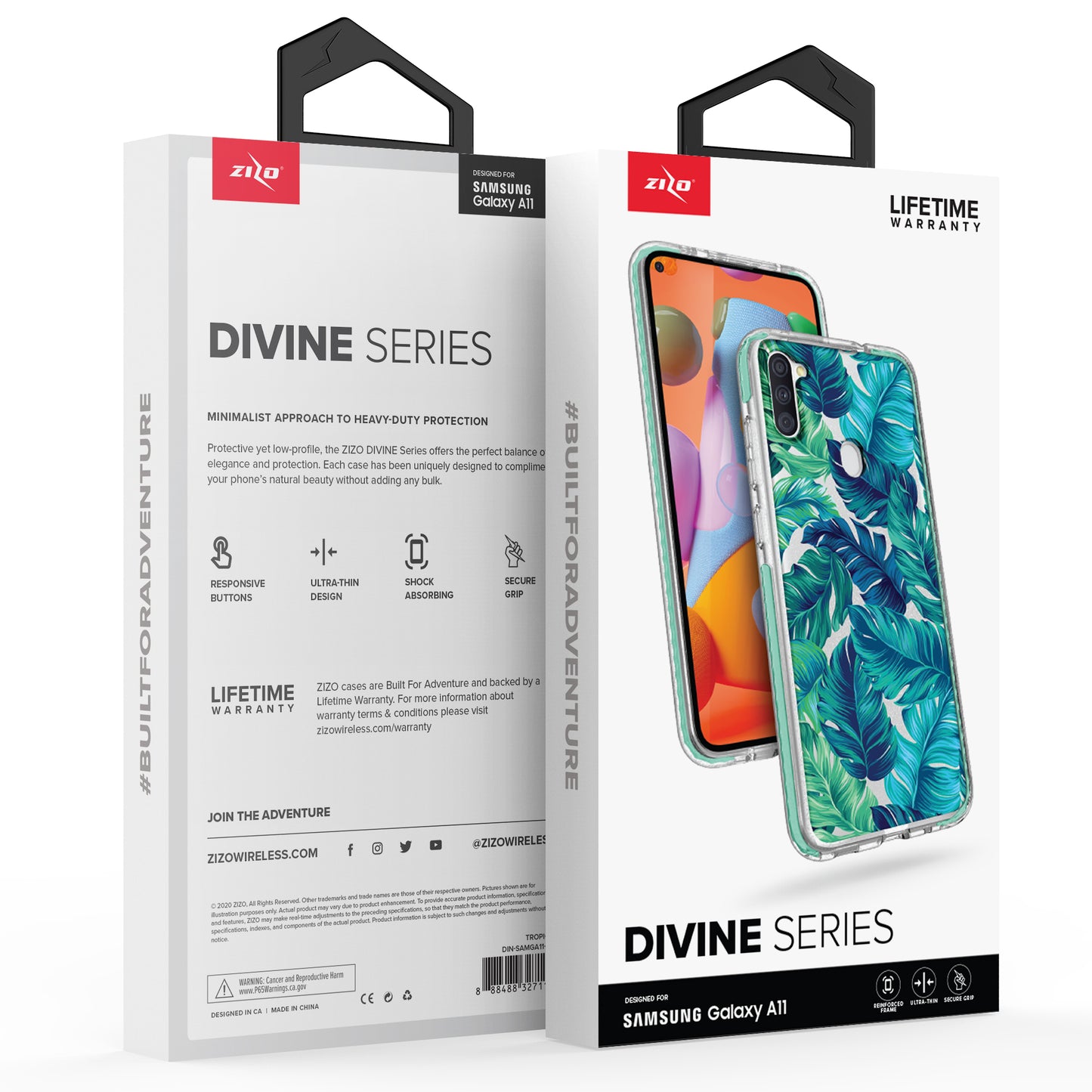 SAMSUNG GALAXY A11 ZIZO DIVINE SERIES CASE - TROPICAL (9997)