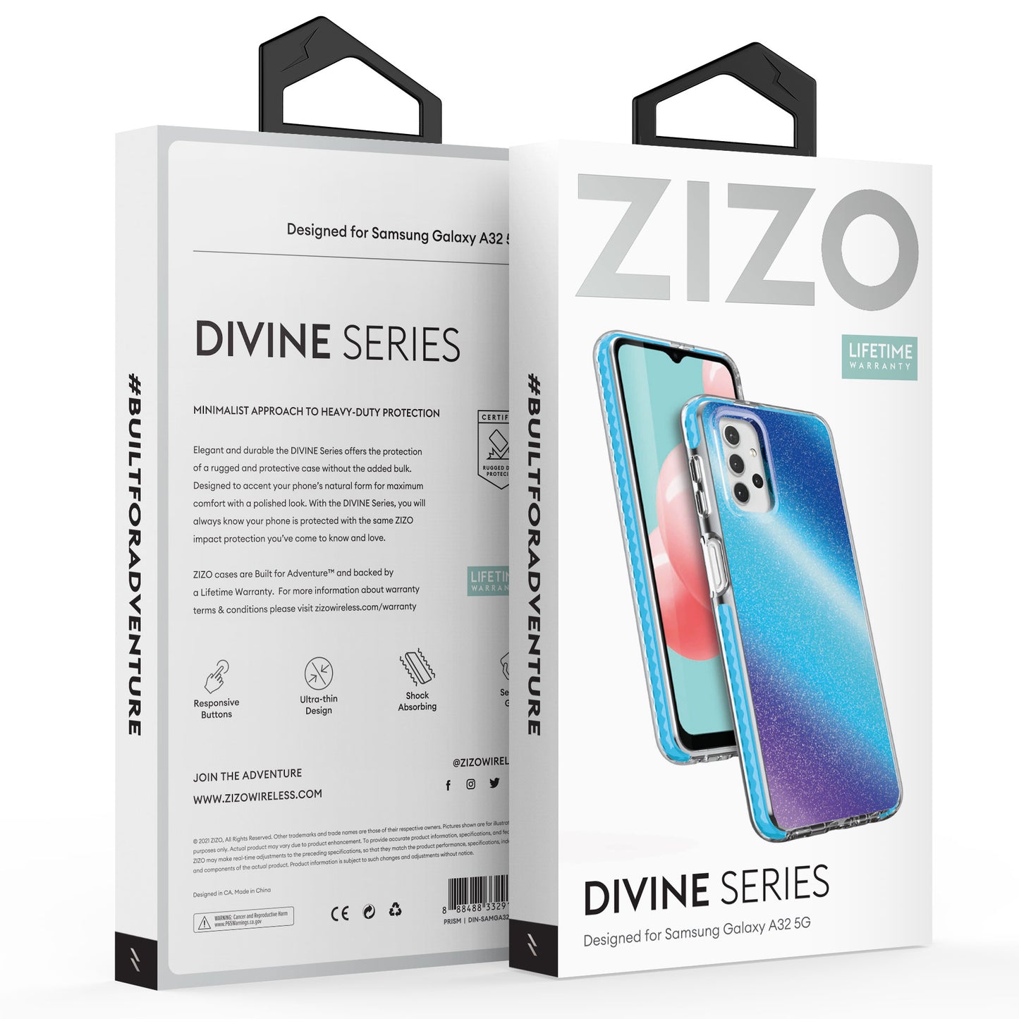 SAMSUNG GALAXY A32 5G ZIZO DIVINE SERIES CASE – PRISM (1100789)