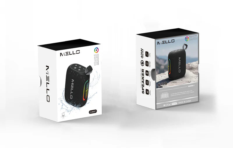 MELLO DASH PORTABLE SPEAKER BLACK ( 1107787) (MSRP $59.99)