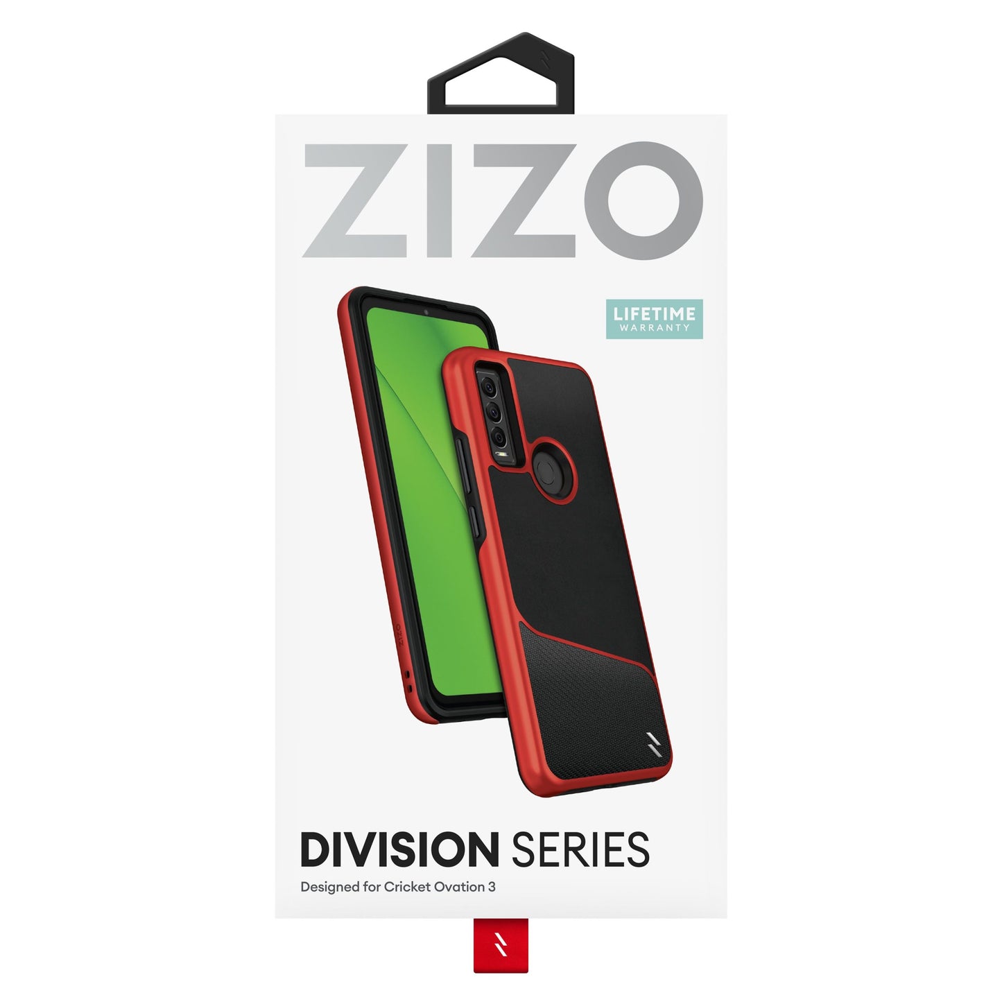 CRICKET OVATION 3 ZIZO DIVISION SERIES CASE - BLACK & RED (1105321)
