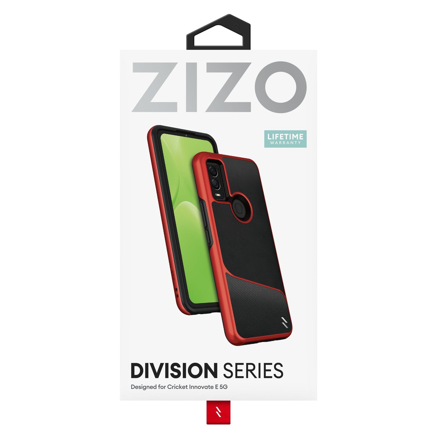 CRICKET INNOVATE E 5G ZIZO DIVISION SERIES CASE - BLACK & RED (1105033)