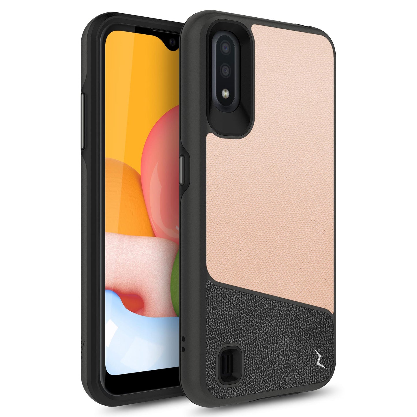 Samsung Galaxy A01 ZIZO DIVISION Series Case - Saffiano Blush (9747)