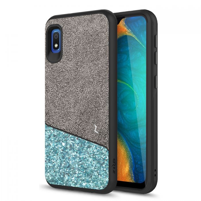 Samsung Galaxy A10e Zizo Division Case w/ Shockproof Protection & Dual Layered - Black / Mint (110)