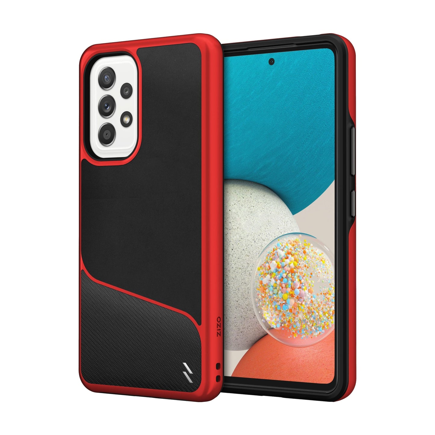 SAMSUNG GALAXY A53 5G ZIZO DIVISION SERIES CASE - BLACK & RED (1103574)