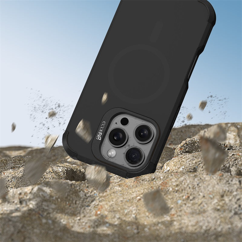 EcoBlvd Reforge Collection Case for Apple iPhone 16 Pro Max - Midnight Black (100% Compostable & Plant-Based) (1107456)