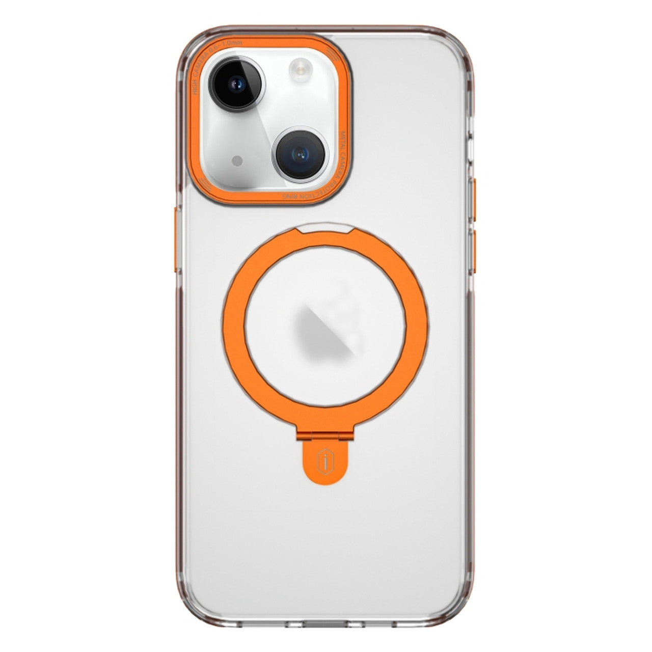 WIWU JKK-015 MAGNETIC PHONE CASE WITH STAND FOR IPHONE 15 PLUS - ORANGE (1107352)