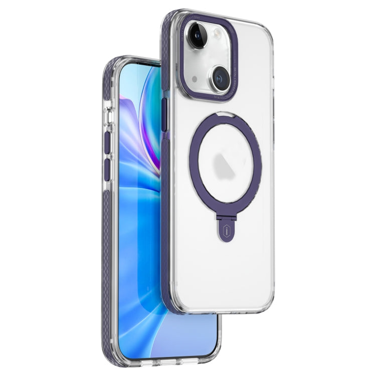 WIWU JKK-015 MAGNETIC PHONE CASE WITH STAND FOR IPHONE 15 PLUS - PURPLE (1107353)
