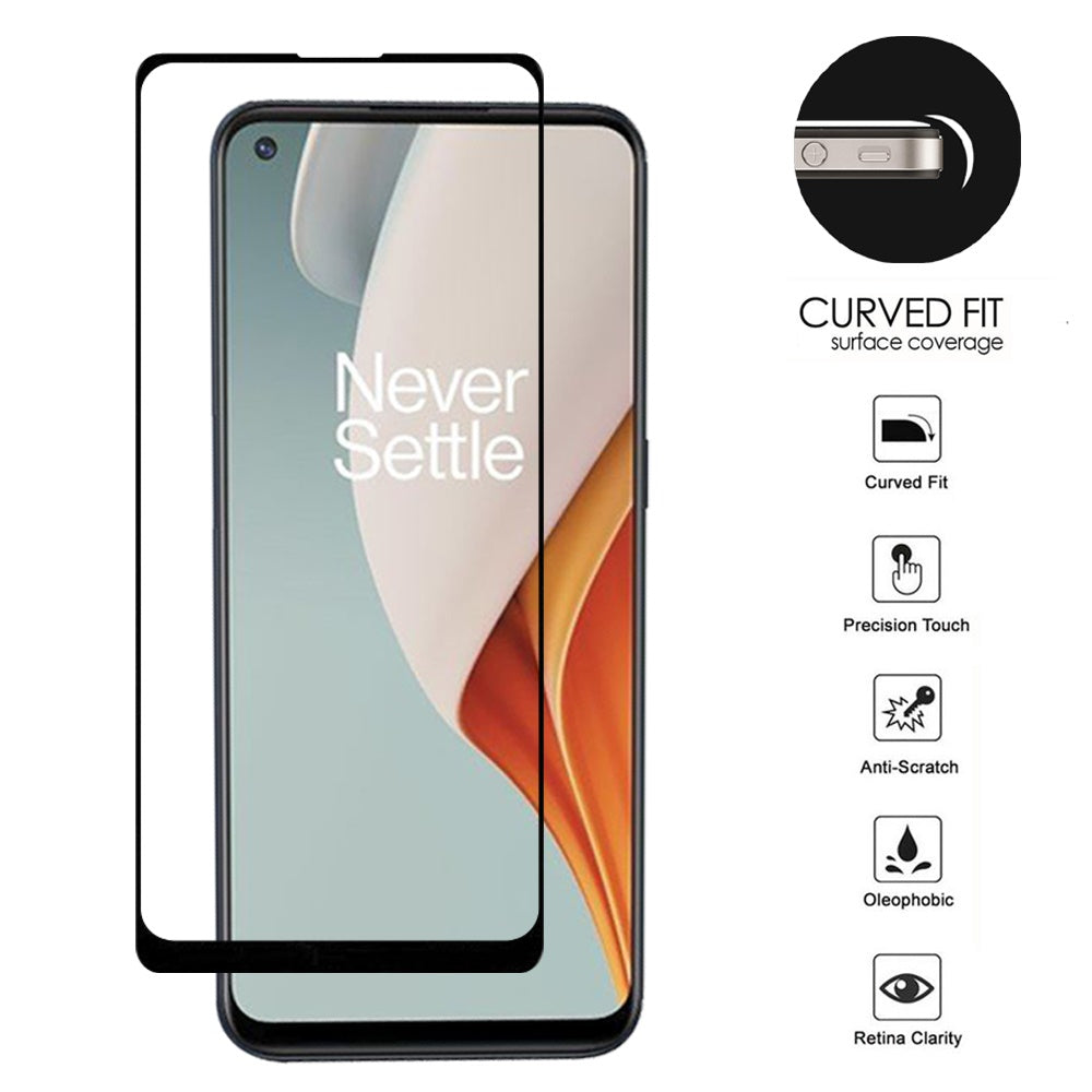 iPhone 12 & iPhone 12 Pro (Open Camera Hole) Bulk White Paper Card Package Black edged Tempered Glass (Black) (1107522)