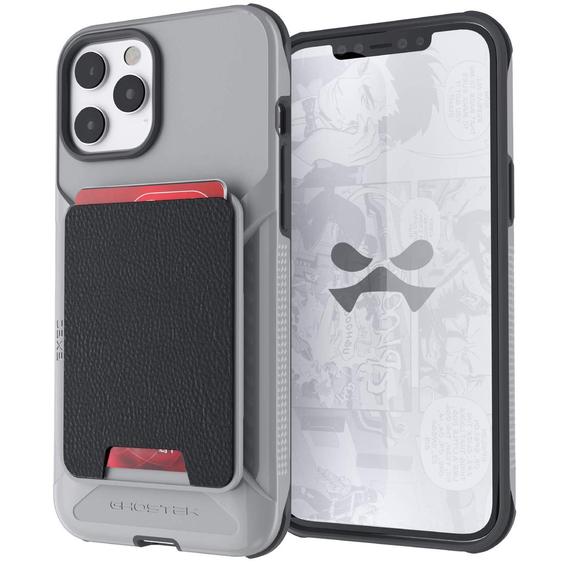 Apple iPhone 12 Pro Max Ghostek EXEC Magnetic Wallet Case with Card Holder - Gray (1101722)