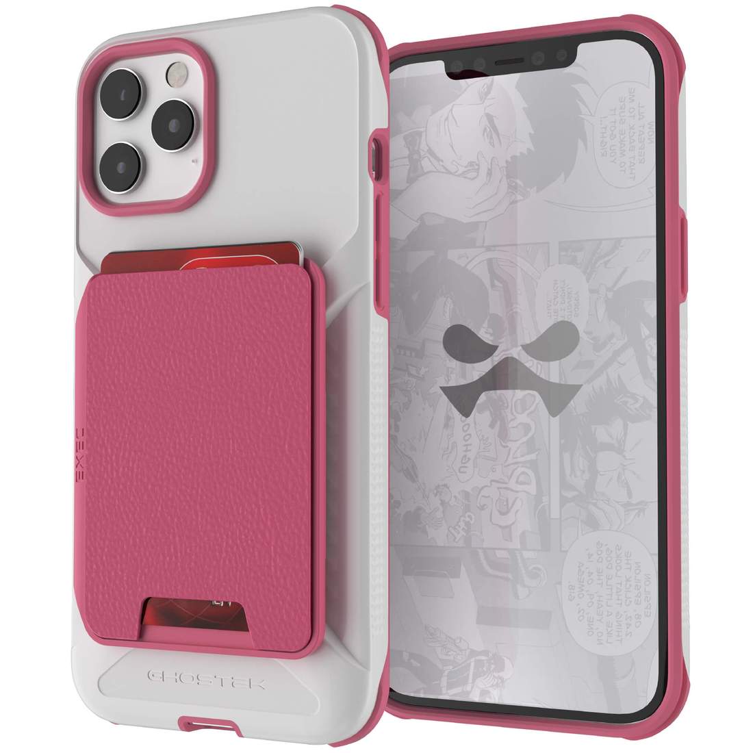 Apple iPhone 12 Pro Max Ghostek EXEC Magnetic Wallet Case with Card Holder -Pink (1101721)