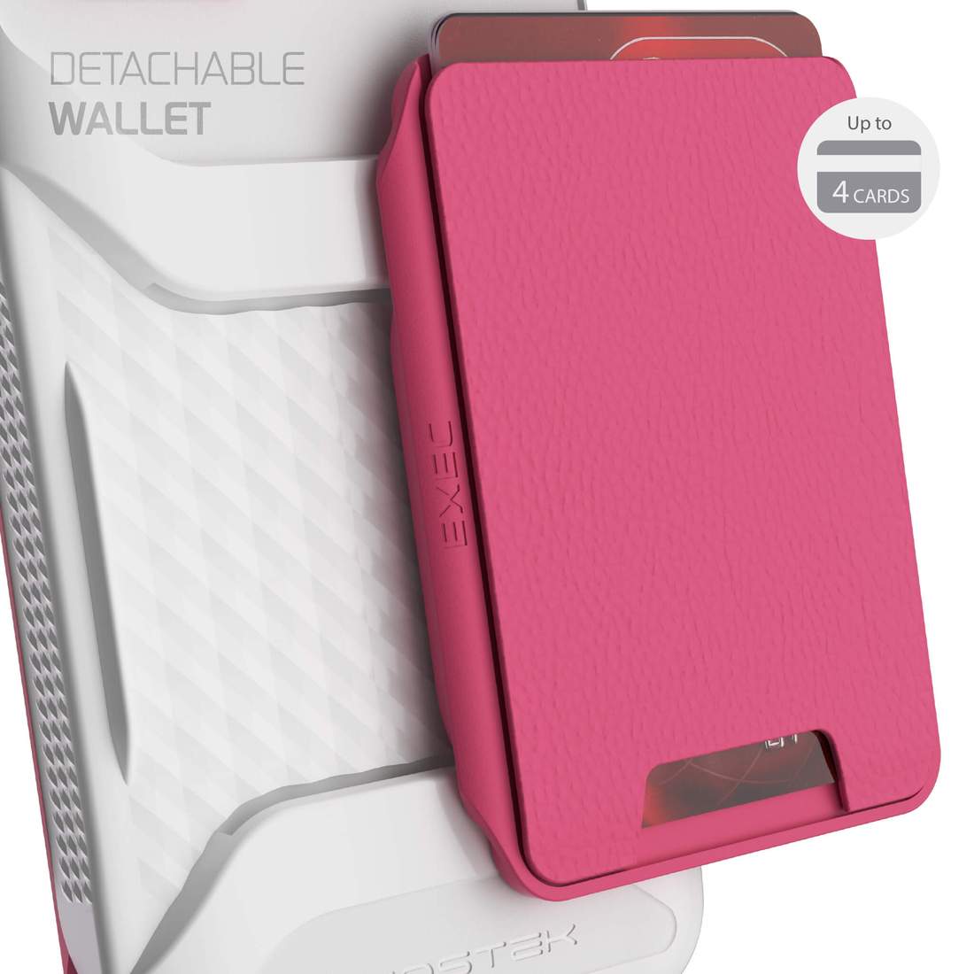 Apple iPhone 12 Pro Max Ghostek EXEC Magnetic Wallet Case with Card Holder -Pink (1101721)