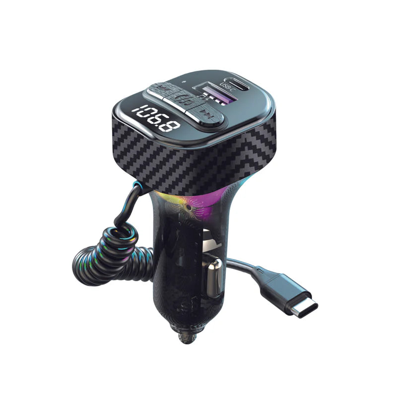 ATALAX SURGEMAX F6 PD/USB FM TRANSMITTER BLACK ( 1103515) (MSRP $49.99)